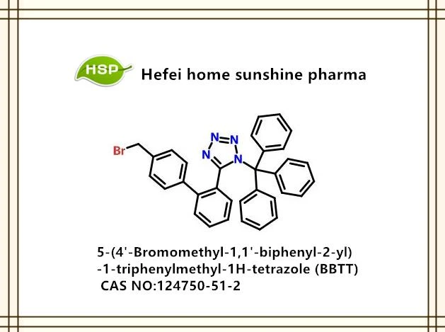 5- (4'-Bromometil-1,1'-bifenil-2-il) -1-trifenilmetil-1H-tetrazolo (BBTT) CAS 124750-51-2