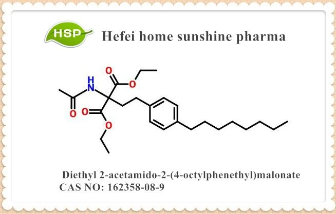 Dietile 2-acetamido-2-(4-octylphenethyl)malonate CAS 162358-08-9