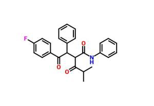 Fenilammide acida 2- [2- (4-fluorofenil) -2-osso-1-feniletil] -4-metil-3-ossopentanoico CAS 125971-96-2