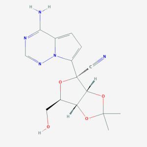 D-Altrononitrile, {{4}} - C - (4 - aminopyrrolo [{{4}}, 1 - f] [1, {{4}}, 4] triazin-7-il) - {{4}}, 5-anidro-3, 4 - O - ({{ 6}} - metiletilidene) CAS 1 1 9 1 {{{{{}}}}} 37-80-5