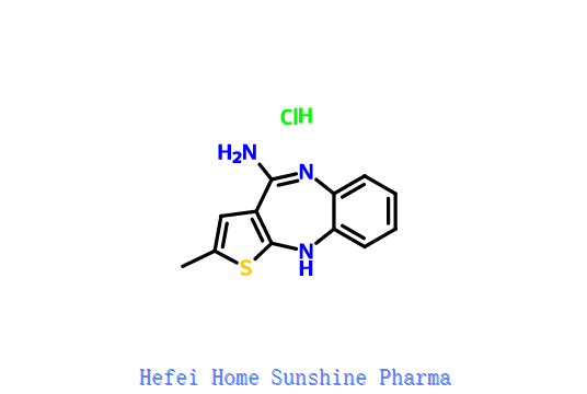 4-ammino-2-metil-10H-tiene[2,3-b][1,5]benzodiazepina cloridrato CAS 138564-60-0