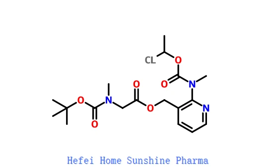 Glicina,N-[(1,1-dimetiletossi)carbonil]-N-metil-,[2-[[(1-cloroetossi)carbonil]metilammino]-3-piridinil]metil estere CAS 338990-31-1
