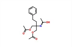 2-acetamido-2-fenetilpropan-1,3-diil diacetato CAS 162359-95-7