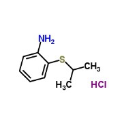 Benzenamina, 2-[(1-metiletil)tio]-, cloridrato (1:1) CAS 861343-73-9